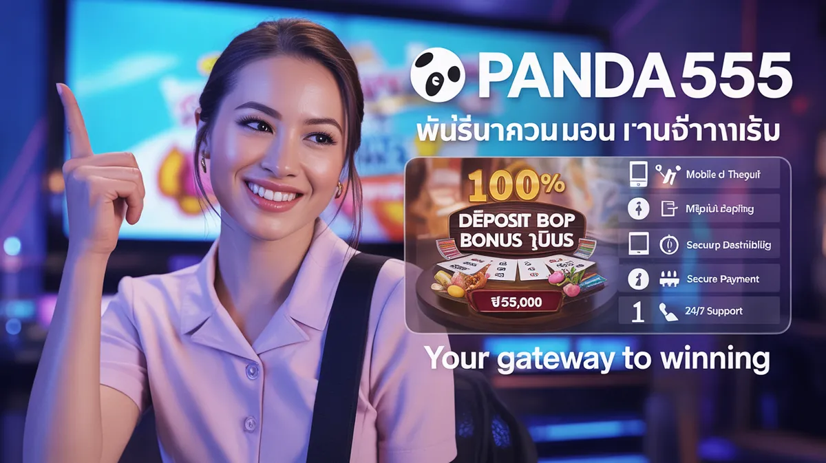 panda555 สมัครสมาชิกวันนี้ รับโบนัสต้อนรับ เริ่มต้นง่าย ถอนได้จริง
