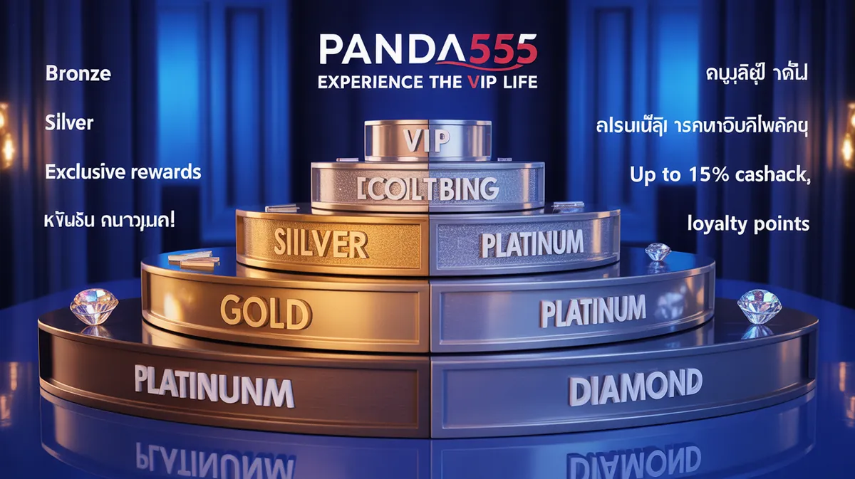 แพนด้า 555 เครดิตฟรี ระบบสมาชิก VIP สิทธิประโยชน์พิเศษ